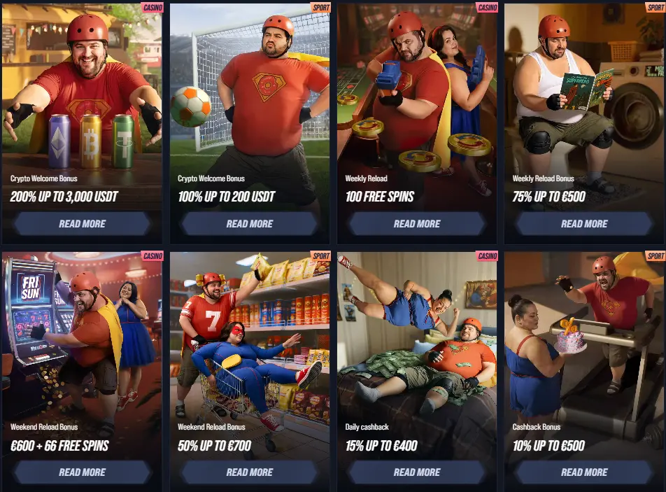 vegashero bonuses